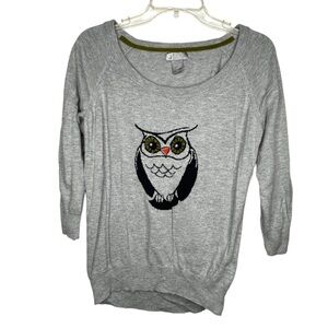 JC Penney Cashmere Blend‎ Owl Sweater